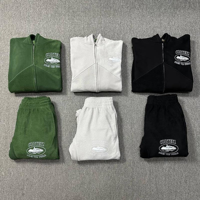 Alcatraz Patchwork Zip Tracksuit Set