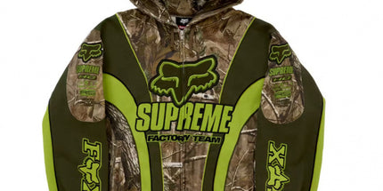 Racing Print Zip Hoodie