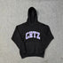 S / 923 black seal purple hooded sweatshirt