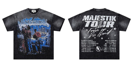 Majestik Washed Black T-Shirt