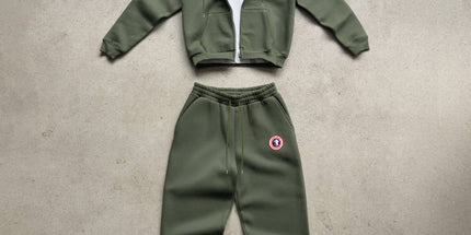 Sport Zip Hoodie Tracksuit Set
