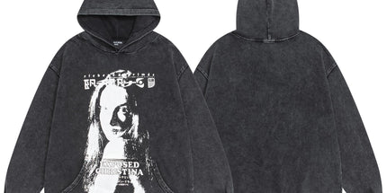 ERD Washed Distressed Hoodie