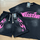 6753-7807 Washed Black Pink Set