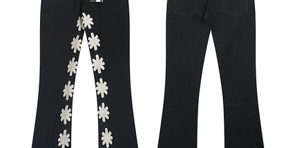 LOSTSHDWS Embroidered Bootcut Jeans
