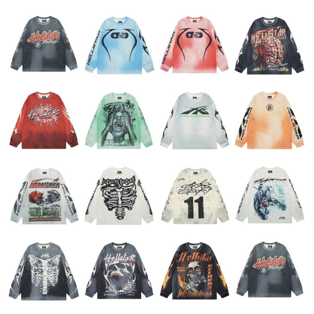 Hellstar Distressed Long Sleeve T-Shirt