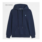 Pullover style navy blue label