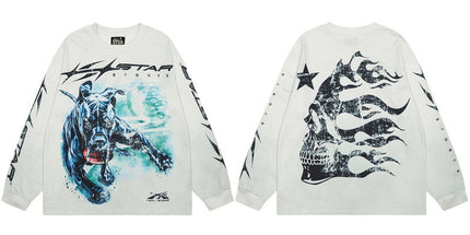 Hellstar Distressed Long Sleeve T-Shirt
