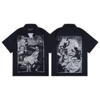 E403 patterned printed shirt