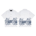 E405 patterned printed shirt