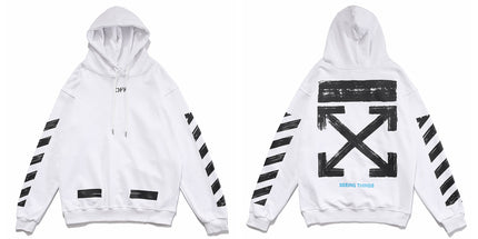 Off-White Twill Print Hoodie