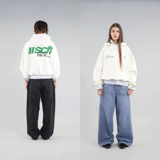 Short-Sleeve Letter Hoodie
