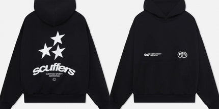 Short-Sleeve Letter Hoodie