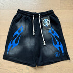 7807 washed with black and blue print