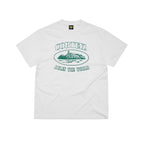 Green print/white