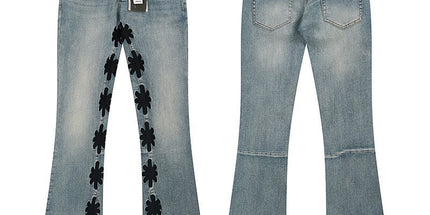 LOSTSHDWS Embroidered Bootcut Jeans