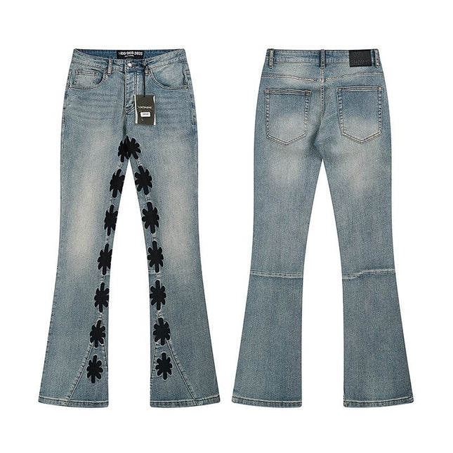 LOSTSHDWS Embroidered Bootcut Jeans