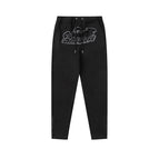 8843 black and white trousers