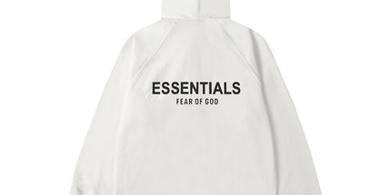 Essentials Silicone Logo Zip Hoodie