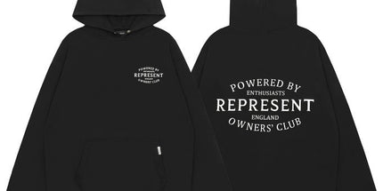 Represent Contrast Logo Hoodie