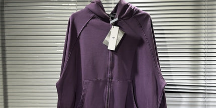 FAR Archive Purple Distressed Zip Hoodie