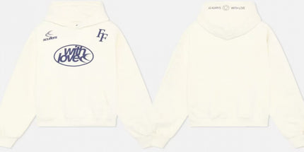Short-Sleeve Letter Hoodie