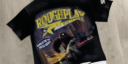 RoughPlay Distressed Rhinestone T-Shirt