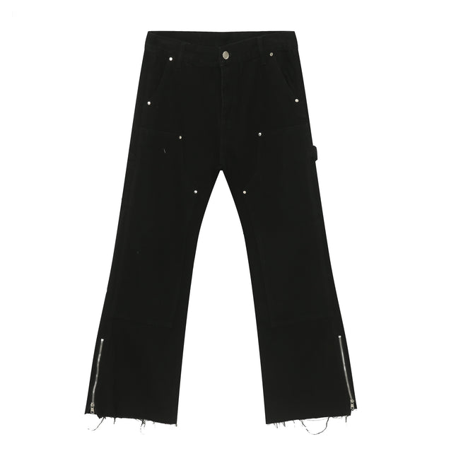 Men's Raw Hem Bootcut Jeans