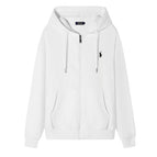 Zippered version with white and black labels