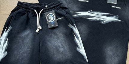 Hellstar set short-sleeve T-shirt and shorts set for men