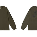 Pinyin printed army green