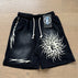 S / 7810 washed black cotton fabric
