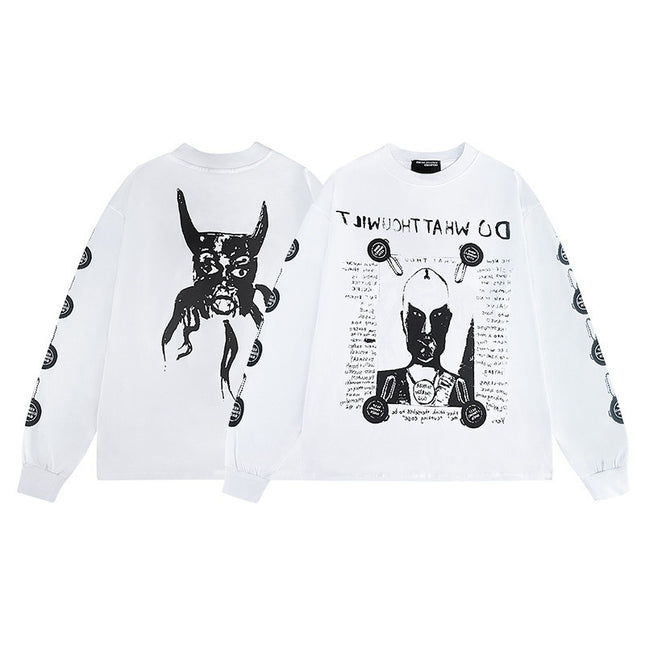 ERD Sketch Graffiti Long Sleeve T-Shirt