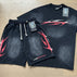 S / 6827-7812 Washed Black Set
