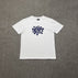 S / White print navy