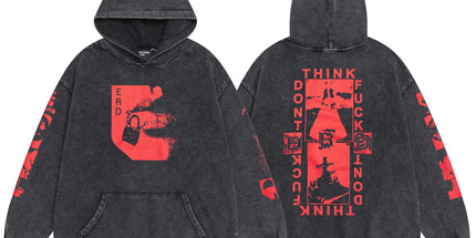 ERD Washed Distressed Hoodie