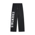 856 Black Straight Fleece Pants