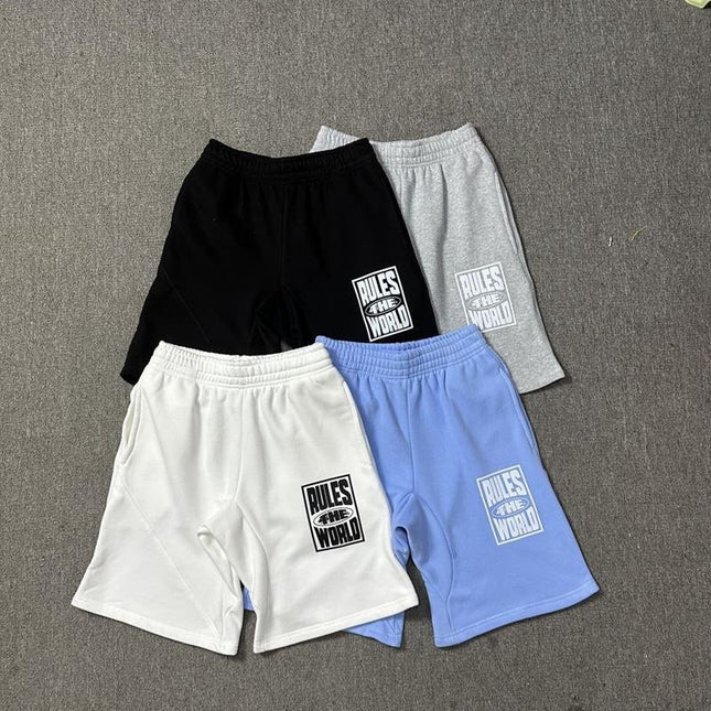 Alcatraz Vintage Letter Shorts