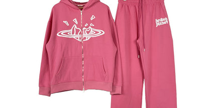 Broken Planet Foam Zip Tracksuit Set