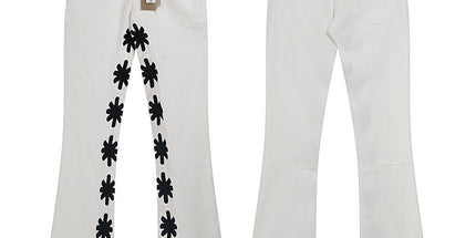 LOSTSHDWS Embroidered Bootcut Jeans