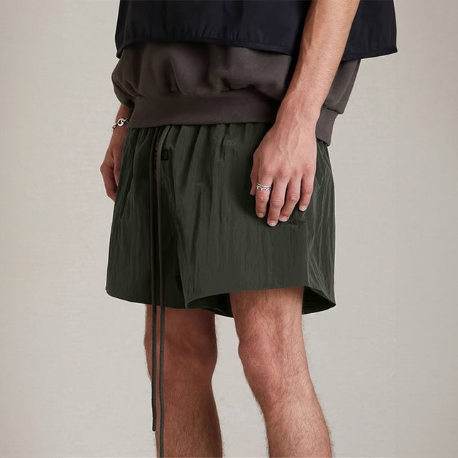 Essentials Pleated Nylon Shorts