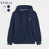 S / Zippered navy blue label