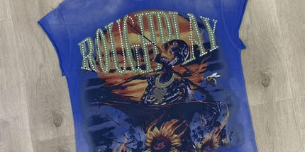 RoughPlay Rhinestone Sleeveless T-Shirt