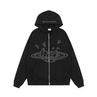 Black zip coat