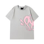 DK033 - Floral Gray Short Sleeve
