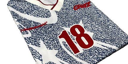 Blue-White Football Jersey T-Shirt
