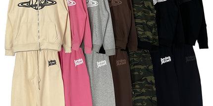 Broken Planet Foam Zip Tracksuit Set