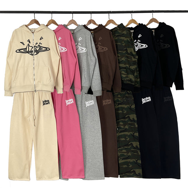 Broken Planet Foam Zip Tracksuit Set