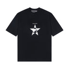E120 slogan five-pointed star print