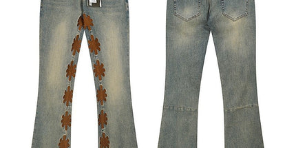 LOSTSHDWS Embroidered Bootcut Jeans