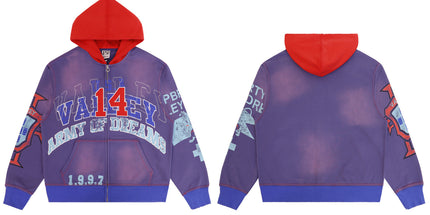 Vale Forever Cheetah Zip Up hoodie